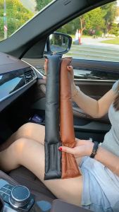 Đệm lót khe ghế xe hơi ô tô da PU cao cấp tránh rơi đồ vật bụi bẩn vào khe ghế