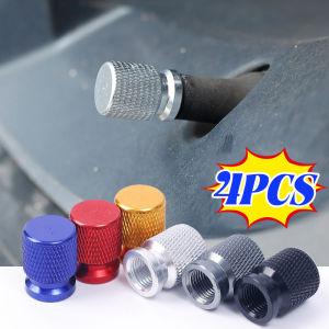 4PCS Aluminum Alloy Car Wheel Tire Valve Caps Tyre Rim Stem Covers Airdust Waterproof For Automobiles Motorcycles Trucks Bikes