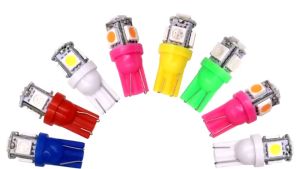 T10 LED 5050 5SMD Super Bright Light Colour White/Red/Blue/Yellow/Pink/Green/Blue/Ice Blue