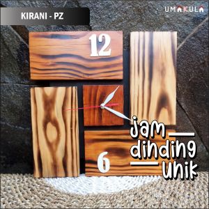 JAM DINDING KAYU JATI BELANDA SOLID UNTUK RUANG TAMU AESTHETIC