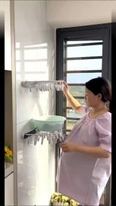 No Punching Socks Underwear Plastic Drying Racks Dryer Hanger With Clips Laundry Bras Baby Clothes Drying Racks