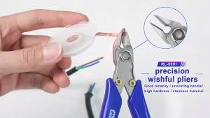 RELIFE RL-0001 Electronic Flush Cutter Precision Diagonal Pliers High Hardness Wire Cutter for Phone Repair Tool