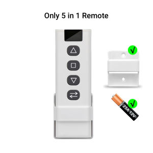 Kebidumei | KEBIDUMEI Tuya WiFi RF433 Curtain Switch for Electric Roller Shutter Control Module 5-in-1 Remote Work with Alexa Google Home