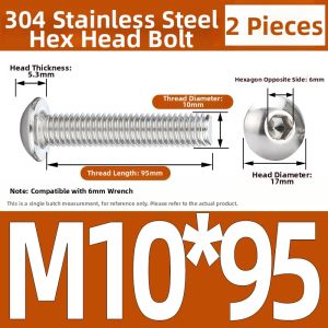 Yi Se Dian Zi | 304 Stainless Steel Hex Socket Head Cap Screws