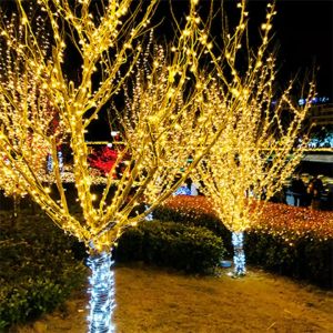 LED Solar String Lights Waterproof with 8 Modes Fairy Lights for Outdoor Garden Christmas Decoration