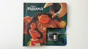 Disney Moana Wind It Up Music Box Board Book To Read & Listen For Kids