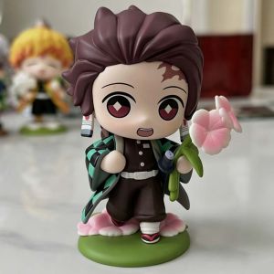 Bandai | Demon Slayer Tanjiro Kamado Nezuko anime cartoon figure blind box creative personalized statue model ornament surprise gift box