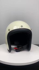 Fiberglass 3/4 Open Motorcycle Helmet TT&COCASCOS Helmet Low Profile Motorcycle R Small Shape Motorbike Helmet DOT ECE