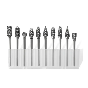 Tungsten Carbide Burr Set Milling Cutter Kit File Rasp Carve Engrave Metal Wood Aluminium Plastic Stone Rotary Tool Power Drill