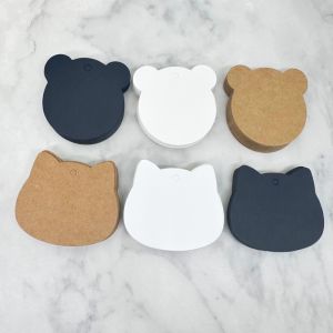 Cartoon Paper Tag Blank Garment Clothing Price Hang Tag Party Wedding Christmas Gifts Flowers Box Bottles Decoration Label