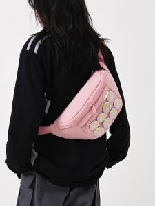 กระเป๋าคาดเอวแบบสะพายข้างสไตล์ญี่ปุ่นฮาราจูกุสำหรับเด็กผู้หญิง กระเป๋าใส่ของขนาดเล็กสำหรับเดินทางในชีวิตประจำวัน กระเป๋าคาดเอวแบบทันสมัย ​​กระเป๋าสะพายข้างแบบลำลอง