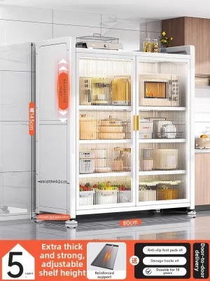DIBIO|Multi-purpose Steel Kitchen Cabinet Storage Rack for Microwave and Dishes