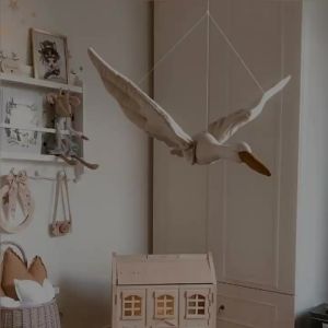 DIHUANTUO | Linen Creative Swan Wall Hanging