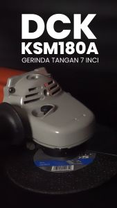 DCK KSM180A Mesin Gerinda / Angle Grinder Tangan 7"