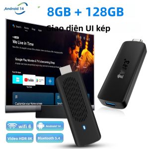 Đầu Thu Truyền Hình Thông Minh TVR3+ Android 14 RK3518 RAM 2GB ROM 8GB/16GB/128GB Hỗ Trợ Youtube Wifi6 BT5.4 Điều Khiển Bằng Giọng Nói Hộp Truyền Hình 4K