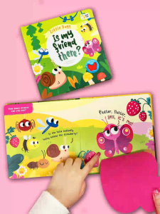 BEAR TALE Interactive Lift-the-Flap Insect Book Touch Book for Toddlers Fun Peekaboo Learning Book for Kids