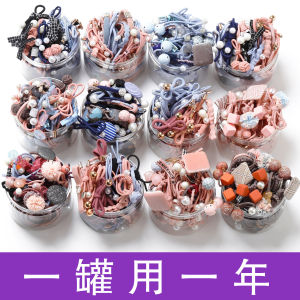 Korean Style Simple  Hair Ties for Women Elastic Hair Bands Headwear Childrens Accessories Hair Ornaments Basic Pack