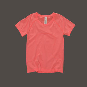 Sports Short-Sleeved T-shirt Womens Quick-Drying Yoga Running Fitness Clothes Slim Top round Neck Sweat-Absorbent Breathable Slimming