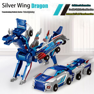 Ultimate Unicorn 2-in-1 Magnetic Car Toy Transforming Robot for Kids Inertial Sliding Racing Car Impact Deformation DIY Toy