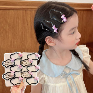 กิ๊บติดผมสีม่วงสำหรับเด็กผู้หญิงชุดสายคาดหัวลายกุหลาบกิ๊บติดผมม้ากิ๊บติดผมสีม่วงสำหรับเด็ก