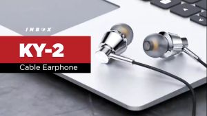 Inbox KY-2 Earphone 3.5mm Extra Bass HD Audio Stereo Microphone Headphone Headset