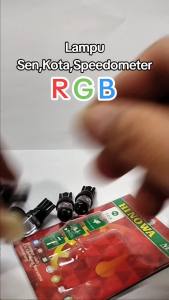 2pcs Lampu Sen/Senja RGB / Lampu Led Sein/Kota 7 warna / Sepasang Lampu Senja Warna warni Pelangi