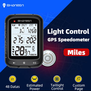 SHANREN Bike Speedometer Cycling Wireless Bluetooth GPS Cyclocomputer Computer Estimate Power Meter Miles Bike Accessories