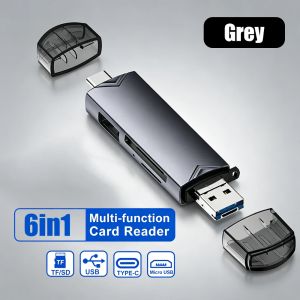 Kebidumei | KEBIDUMEI Type-C Micro USB 3.0 TF SD Card Adapter OTG Card Reader Multifunction Flash Drive Converter For Laptop Accessories