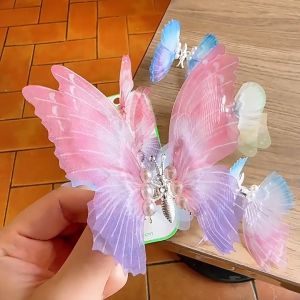 Jepit Rambut Butterfly Kupu-Kupu Wanita Korea & Aksesoris Gradasi