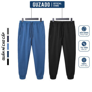 Quần Jogger Nam GUZADO Chất Nỉ Da Cá Dày Dặn Co Giãn Mềm Mại Dễ Vận Động GQN01