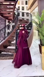 Gamis Muslim Mewah Elegan Miranti Dress Lebaran Wanita Dewasa Viral 2025 Model Terbaru Gamis Pesta Kondangan Simple Modern Kekinian