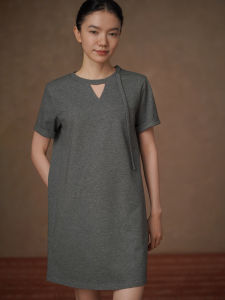 hacikis | Comfortable Loose Straight Short Casual Dress