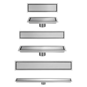 ท่อระบายน้ำชั้น 304 สแตนเลสที่มองไม่เห็นกระเบื้องท่อระบายน้ำชั้นพร้อมที่กรองผมท่อระบายน้ำในห้องน้ำชุดสำหรับห้องน้ำห้องครัว