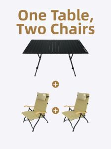 AREFFA | Portable Folding Table and Chair Set Picnic Camping