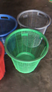 Laundry Depot Round Laundry Basket Large Capacity Plastic Laundry Basket with Lid - Durable Round Colored Hampers