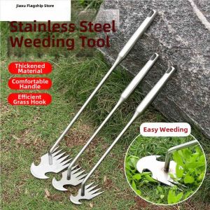 Jiaxun | Thickened Grass Removal Tool Garden Rake Manganese Steel Handheld