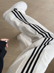 YAYANGREN | Stripe Loose Fit Straight Pants For Petite Teen Girls