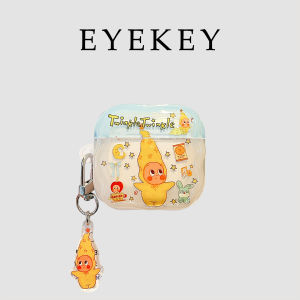 Cute Star Little Person Wireless Bluetooth Earphone Case for AirPods 1/2/3/4 Generation Protective Shell Girl Style Korean Cartoon Long Hat Design