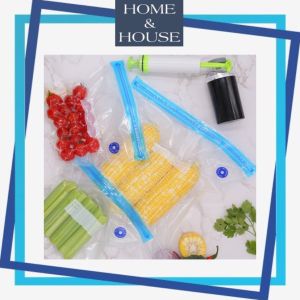 Reusable Food Vacuum Bag Kitchen Storage Air Vacuum Compressed Bag Beg Silikon Simpanan Makanan Vakum