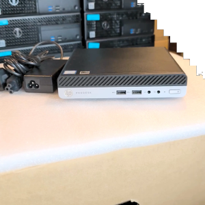 มินิคอมพิวเตอร์มือสอง HP ProDesk 400 G4 mini CPU i5-8500T (i5GEN8) Windows 10 Pro แท้ มี WiFi พร้อม