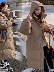Thickened Bread Style down Cotton Jacket Womens Loose Mid-Length Winter Outerwear Korean Version 2025 New Style Polyester Fiber