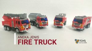 Mainan Anak Mobil Pemadam Kebakaran Truk Tangki Rescue Team Fire Truck