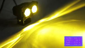120W Double LED Mini Driving Light for Motorcycle Headlight Fog Lamp 2 Color All Weather MDL