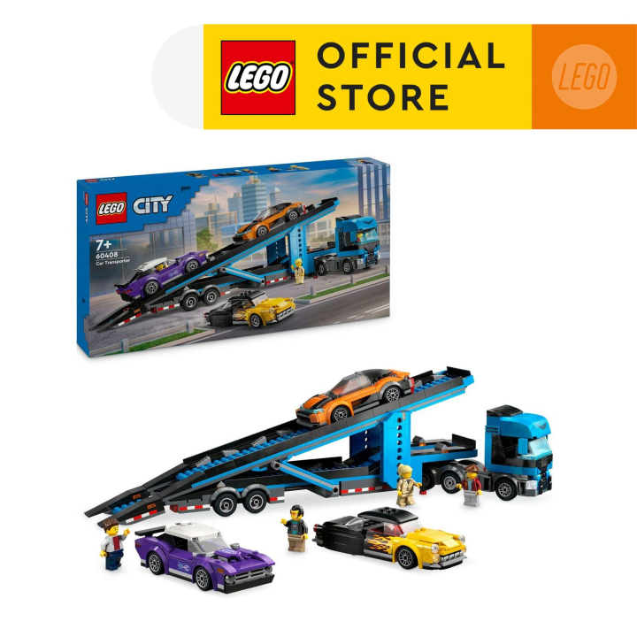 LEGO City 60408 Car Transporter Truck with Sports Cars 998 Pieces Lazada PH