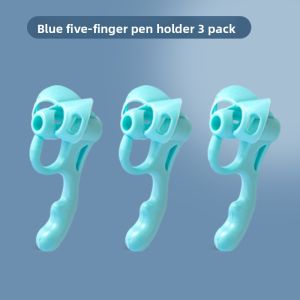 Five-Finger Silicone Pen Holder for Kindergarten Children Learning to Write Pencil Grip Corrector Anti-Hook Wrist Special Practice Corrector Posture