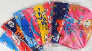 【Hot New Product】Childrens Swimming Caps Cute Cartoon Boys and Girls Safety Cartoon Silicone Swimming Caps