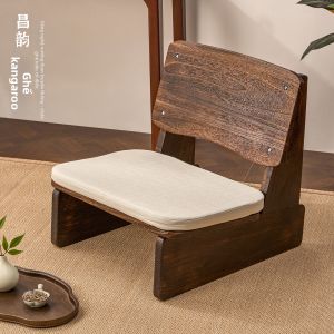 YUANMUQIREN | Solid Wood Leisure Chair For Balcony Living Room