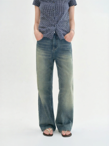 Fano | Quần Jeans Flared Cao Waisted Phong Cách Retro