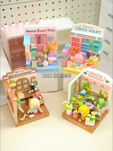 Wonder Moon Block 803366-9 A Day Of Rico Store Manager Finding Unicorn Series Gift Decoration Building Brick Toy