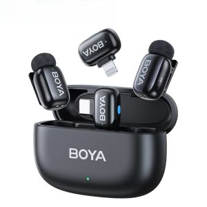 BOYA BOYA Mini Wireless Lavalier Lapel Microphone for iPhone iPad Android Type-C Phone Live Broadcast Audio Video Recording Vlog